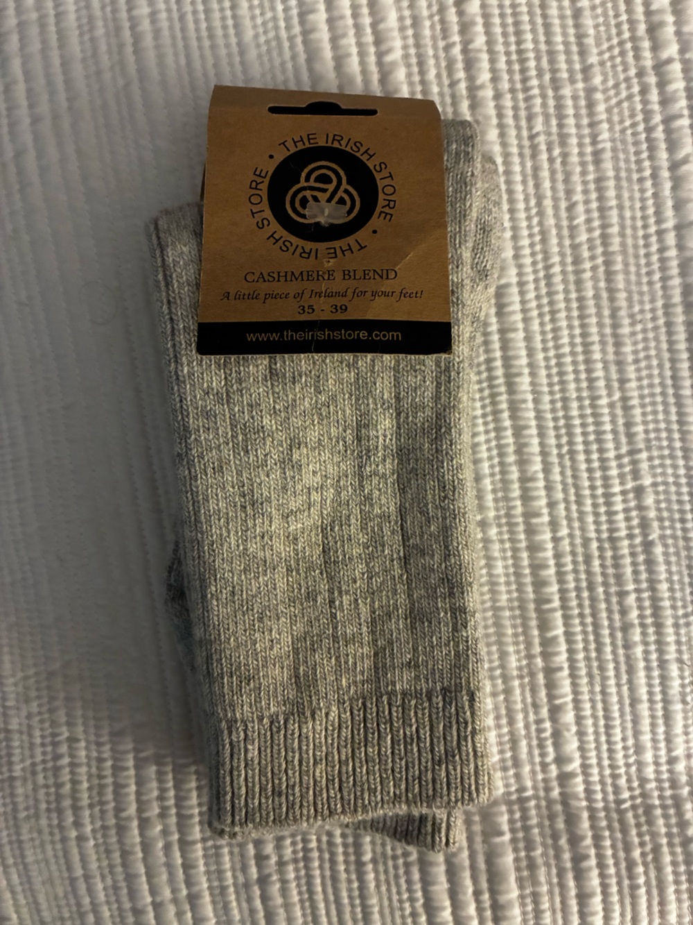 Cashmere Blend Socks - Light Gray